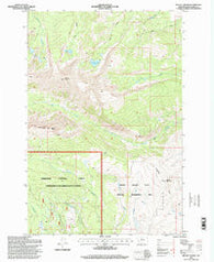 Mount Haggin Montana Historical topographic map, 1:24000 scale, 7.5 X 7.5 Minute, Year 1996