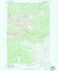 Mount Haggin Montana Historical topographic map, 1:24000 scale, 7.5 X 7.5 Minute, Year 1971