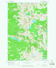 Mount Harding Montana Historical topographic map, 1:24000 scale, 7.5 X 7.5 Minute, Year 1965