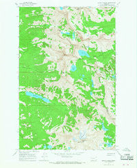 Mount Harding Montana Historical topographic map, 1:24000 scale, 7.5 X 7.5 Minute, Year 1965