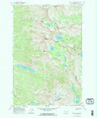 Mount Harding Montana Historical topographic map, 1:24000 scale, 7.5 X 7.5 Minute, Year 1965