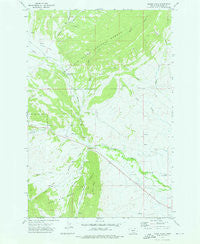Mount Howe Montana Historical topographic map, 1:24000 scale, 7.5 X 7.5 Minute, Year 1972