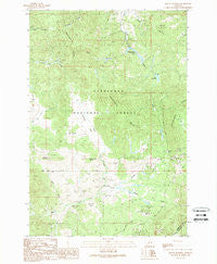 Mount Humbug Montana Historical topographic map, 1:24000 scale, 7.5 X 7.5 Minute, Year 1989