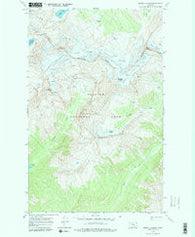Mount Jackson Montana Historical topographic map, 1:24000 scale, 7.5 X 7.5 Minute, Year 1968