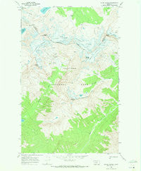 Mount Jackson Montana Historical topographic map, 1:24000 scale, 7.5 X 7.5 Minute, Year 1968