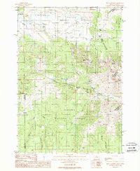 Mount Jefferson Montana Historical topographic map, 1:24000 scale, 7.5 X 7.5 Minute, Year 1988