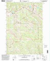 Mount Jerusalem Montana Historical topographic map, 1:24000 scale, 7.5 X 7.5 Minute, Year 1998