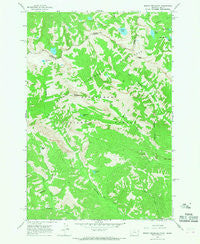 Mount Jerusalem Montana Historical topographic map, 1:24000 scale, 7.5 X 7.5 Minute, Year 1964