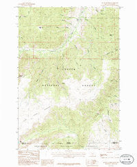Mount Maurice Montana Historical topographic map, 1:24000 scale, 7.5 X 7.5 Minute, Year 1986