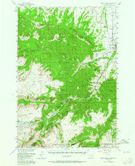 Mount Maurice Montana Historical topographic map, 1:62500 scale, 15 X 15 Minute, Year 1956