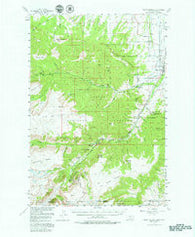 Mount Maurice Montana Historical topographic map, 1:62500 scale, 15 X 15 Minute, Year 1956