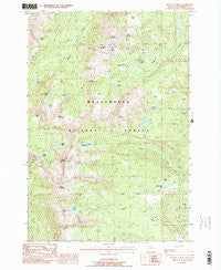 Mount Tahepia Montana Historical topographic map, 1:24000 scale, 7.5 X 7.5 Minute, Year 1988