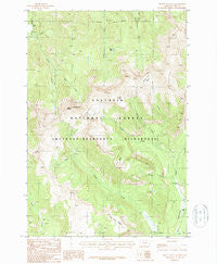 Mount Wallace Montana Historical topographic map, 1:24000 scale, 7.5 X 7.5 Minute, Year 1987