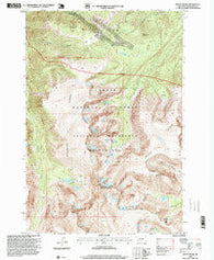 Mount Wood Montana Historical topographic map, 1:24000 scale, 7.5 X 7.5 Minute, Year 1996