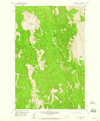 Mount Wright Montana Historical topographic map, 1:24000 scale, 7.5 X 7.5 Minute, Year 1958