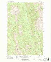 Mount Wright Montana Historical topographic map, 1:24000 scale, 7.5 X 7.5 Minute, Year 1958