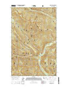 Mount Baldy Montana Current topographic map, 1:24000 scale, 7.5 X 7.5 Minute, Year 2014
