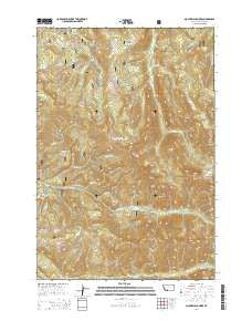 Mount Blackmore Montana Current topographic map, 1:24000 scale, 7.5 X 7.5 Minute, Year 2014