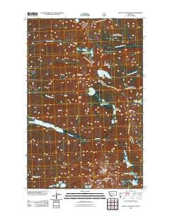 Mount Calowahcan Montana Historical topographic map, 1:24000 scale, 7.5 X 7.5 Minute, Year 2011