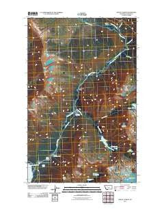 Mount Cannon Montana Historical topographic map, 1:24000 scale, 7.5 X 7.5 Minute, Year 2011