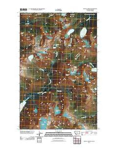 Mount Carter Montana Historical topographic map, 1:24000 scale, 7.5 X 7.5 Minute, Year 2011