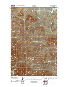 Mount Cecelia Montana Historical topographic map, 1:24000 scale, 7.5 X 7.5 Minute, Year 2011