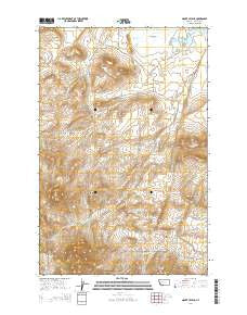 Mount Cecelia Montana Current topographic map, 1:24000 scale, 7.5 X 7.5 Minute, Year 2014