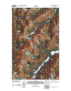 Mount Cleveland Montana Historical topographic map, 1:24000 scale, 7.5 X 7.5 Minute, Year 2011