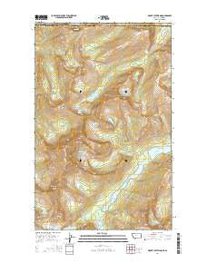 Mount Cleveland Montana Current topographic map, 1:24000 scale, 7.5 X 7.5 Minute, Year 2014