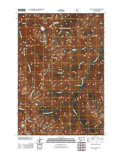 Mount Cowen Montana Historical topographic map, 1:24000 scale, 7.5 X 7.5 Minute, Year 2011
