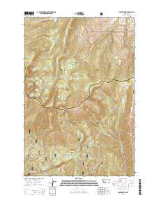 Mount Edith Montana Current topographic map, 1:24000 scale, 7.5 X 7.5 Minute, Year 2014