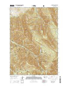 Mount Ellis Montana Current topographic map, 1:24000 scale, 7.5 X 7.5 Minute, Year 2014