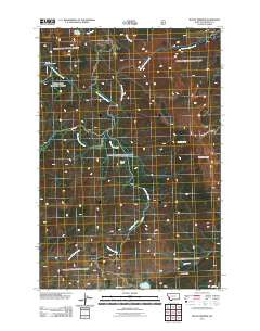 Mount Emerine Montana Historical topographic map, 1:24000 scale, 7.5 X 7.5 Minute, Year 2011