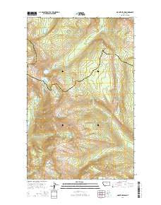 Mount Geduhn Montana Current topographic map, 1:24000 scale, 7.5 X 7.5 Minute, Year 2014