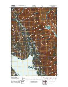 Mount Grant Montana Historical topographic map, 1:24000 scale, 7.5 X 7.5 Minute, Year 2011