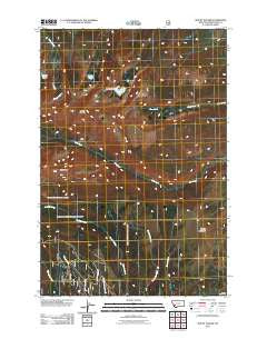 Mount Haggin Montana Historical topographic map, 1:24000 scale, 7.5 X 7.5 Minute, Year 2011
