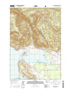 Mount Hebgen Montana Current topographic map, 1:24000 scale, 7.5 X 7.5 Minute, Year 2014