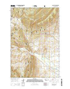 Mount Howe Montana Current topographic map, 1:24000 scale, 7.5 X 7.5 Minute, Year 2014