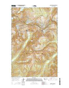 Mount Jackson Montana Current topographic map, 1:24000 scale, 7.5 X 7.5 Minute, Year 2014