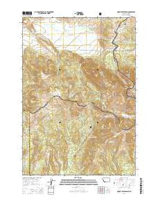 Mount Jefferson Montana Current topographic map, 1:24000 scale, 7.5 X 7.5 Minute, Year 2014
