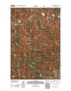 Mount Jerusalem Montana Historical topographic map, 1:24000 scale, 7.5 X 7.5 Minute, Year 2011