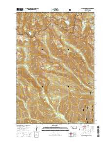 Mount Jerusalem Montana Current topographic map, 1:24000 scale, 7.5 X 7.5 Minute, Year 2014