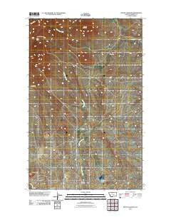 Mount Lebanon Montana Historical topographic map, 1:24000 scale, 7.5 X 7.5 Minute, Year 2011
