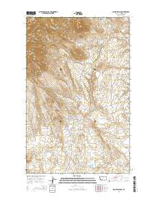 Mount Lebanon Montana Current topographic map, 1:24000 scale, 7.5 X 7.5 Minute, Year 2014