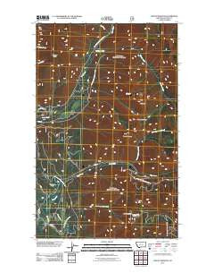 Mount Marston Montana Historical topographic map, 1:24000 scale, 7.5 X 7.5 Minute, Year 2011