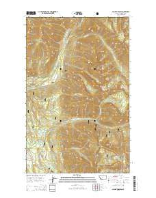 Mount Marston Montana Current topographic map, 1:24000 scale, 7.5 X 7.5 Minute, Year 2014