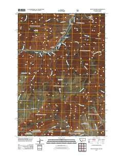 Mount Maurice Montana Historical topographic map, 1:24000 scale, 7.5 X 7.5 Minute, Year 2011