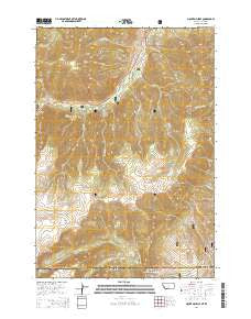 Mount Maurice Montana Current topographic map, 1:24000 scale, 7.5 X 7.5 Minute, Year 2014