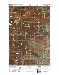 Mount Powell Montana Historical topographic map, 1:24000 scale, 7.5 X 7.5 Minute, Year 2011