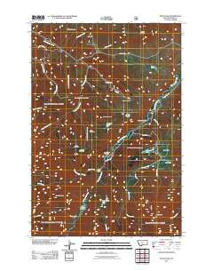 Mount Rae Montana Historical topographic map, 1:24000 scale, 7.5 X 7.5 Minute, Year 2011